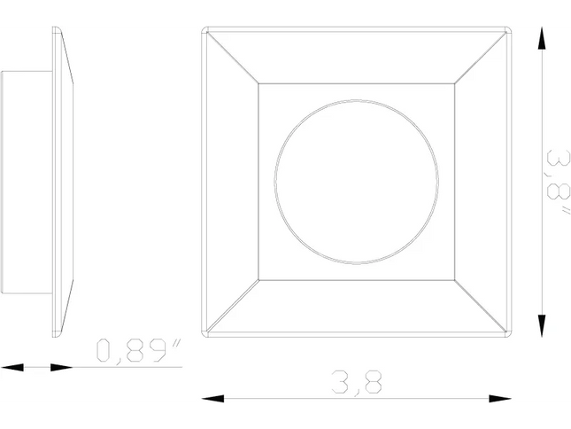 Lumien Durable Square Flush Macro Light with Quick Connect System