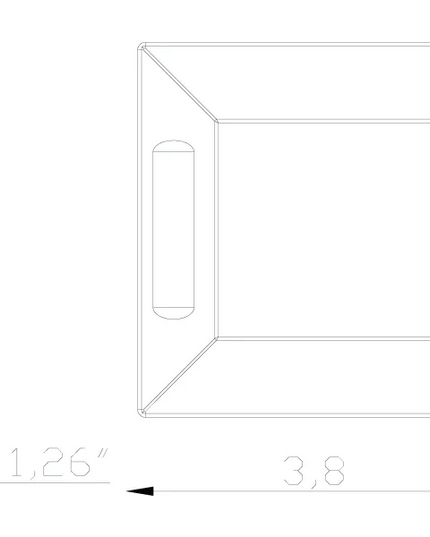 Lumien Recessed Square Light Accessory – Quick Connect, Antique Brass