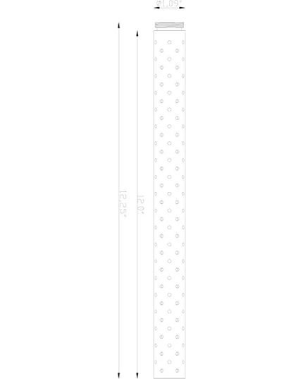 Lumien 12" Perforated Brass Shroud Riser – Antique Finish