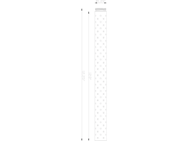 Lumien 12" Perforated Brass Shroud Riser – Antique Finish