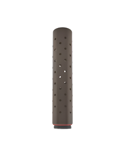 Lumien 12" Perforated Brass Shroud Riser – Antique Finish