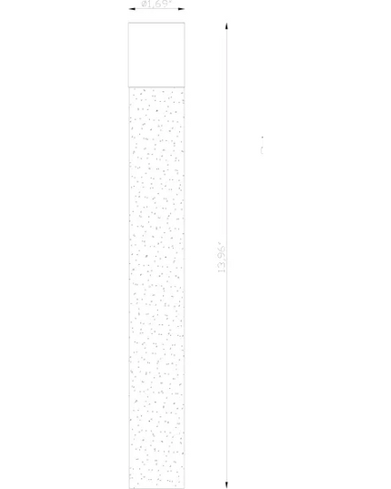 Lumien Durable 13” Frosted Glass Rod with Quick Connect
