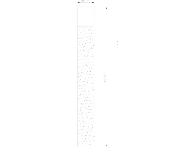 Lumien Durable 13” Frosted Glass Rod with Quick Connect