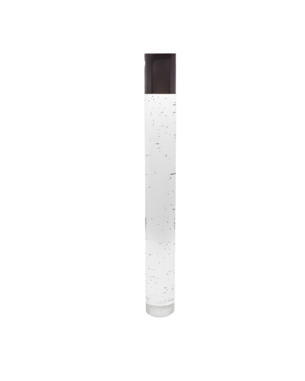 Lumien Stylish 13” Clear Glass Rod with Bubbles & Connector