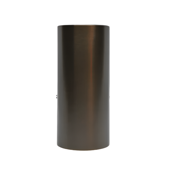 Lumien Antique Brass Louvered Bollard Cap with 100° Light Spread