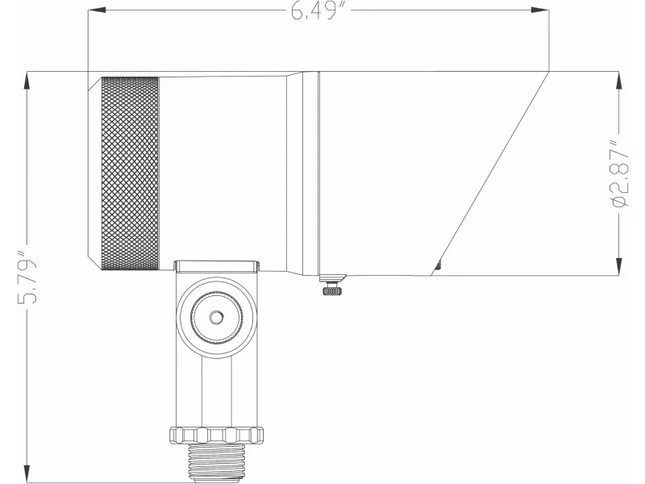 Lumien Directional 12W Black LED Uplight – Adjustable WW Spotlight