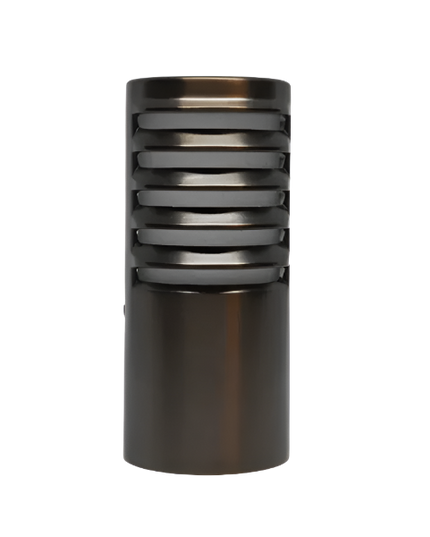 Lumien Antique Brass Louvered Bollard Cap 3600 with Warranty