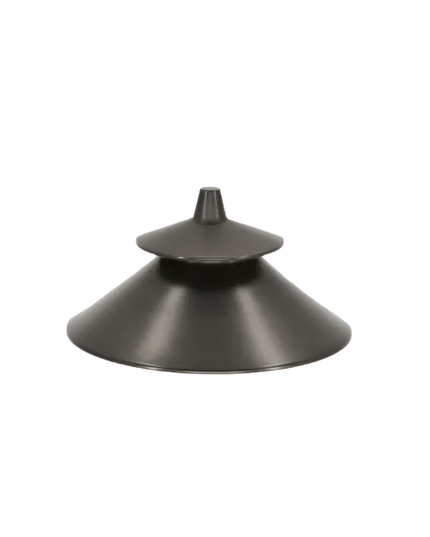 Lumien Durable 2-Tiered Micro Path Light Cap in Antique Brass