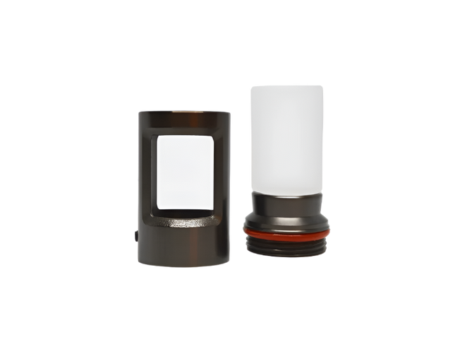 Lumien Antique Brass Nano Path Light Bollard with Quick Connect