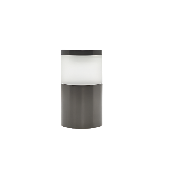 Lumien Brass Micro Bollard with 360° Frosted Glass Topper