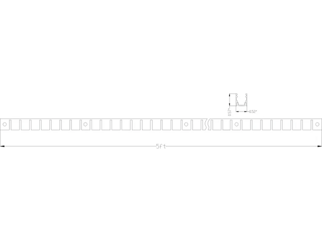 Lumien  ARC Wall Channel 5ft Flex Aluminum Black Finish