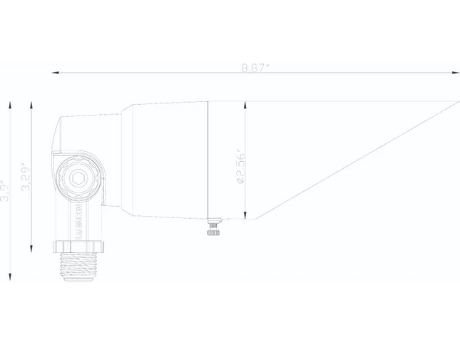 Lumien Antique Brass 5W Downlight with 3000K and Optics