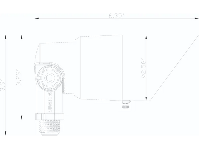 Lumien Antique Brass 5W Uplight with Interchangeable Beam Optics