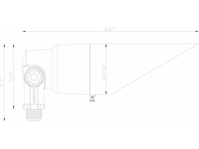 Lumien Antique Brass Directional Downlight – 10W, 480 Lm, Tunable
