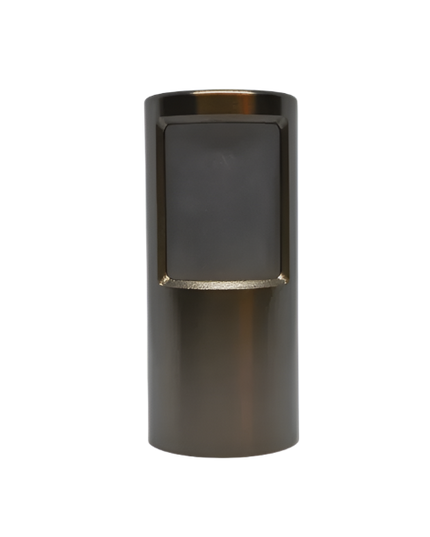 Lumien Antique Brass Bollard Cap with 90° Opening Cover