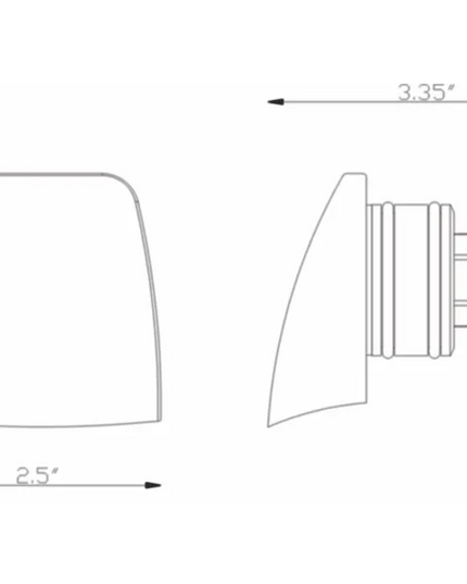Lumien Antique Brass Hooded Wall Light – 3.5W LED Fixture