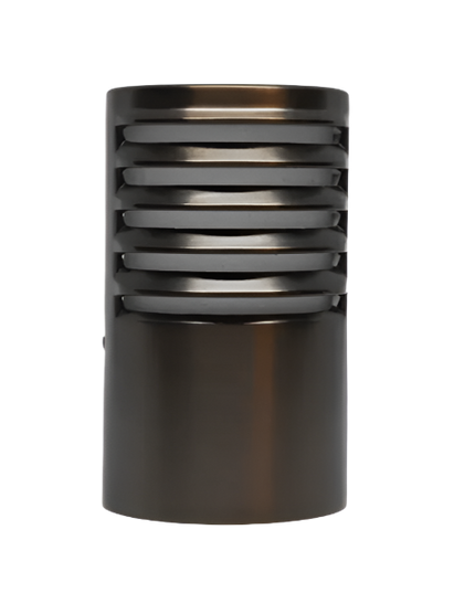 Lumien Antique Brass Louvered Bollard Cap 3600 with Warranty