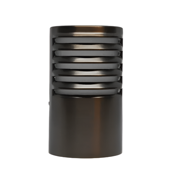 Lumien Antique Brass Louvered Bollard Cap 3600 with Warranty