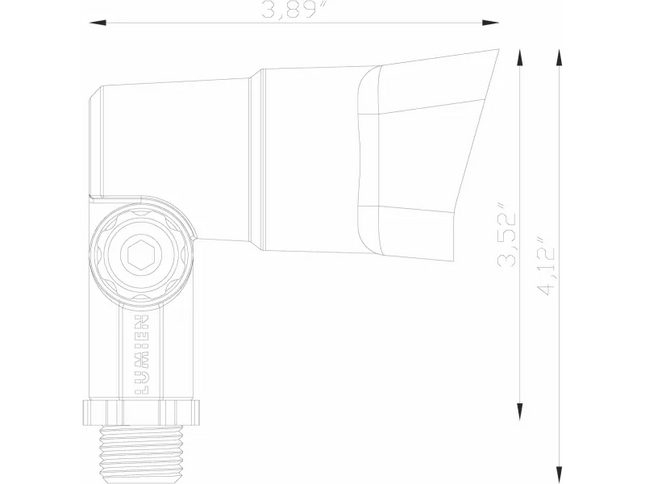 Lumien Black Flood Light Knuckle with Wide Beam and Stake