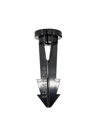 Lumien Durable 8" Black Polycarbonate Ground Spike Accessory