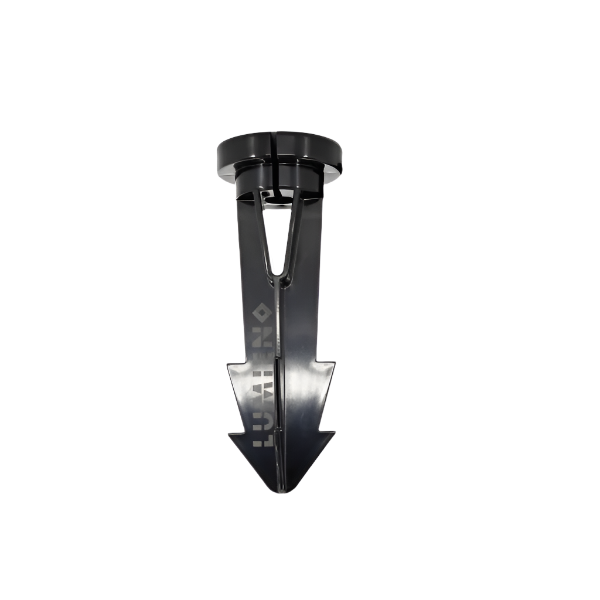 Lumien Durable 8" Black Polycarbonate Ground Spike Accessory