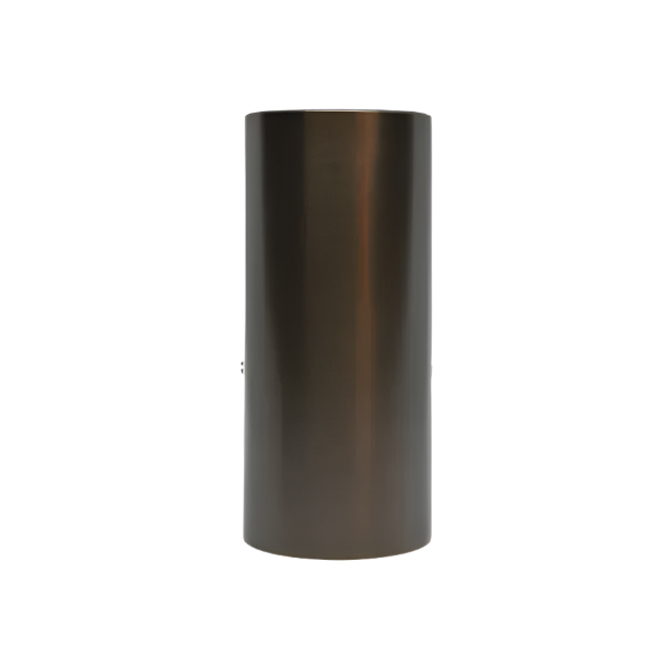Lumien Antique Brass Bollard Cap with 90° Opening Cover
