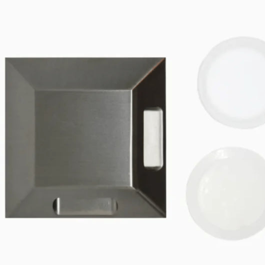 Lumien Recessed Square 2-Sided Brass Micro Light – IP68 Rated