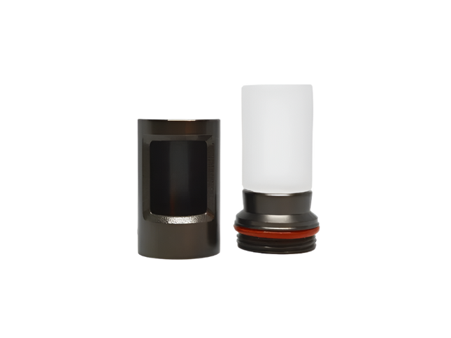 Lumien Antique Brass Nano Path Light Bollard – 90° Opening
