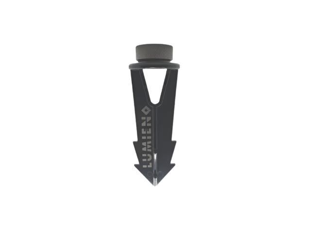 Lumien Durable 8" Polycarbonate Spike Quick Connect, Black Finish