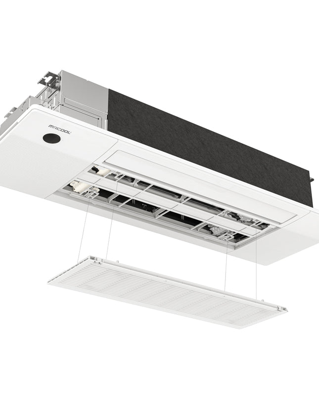 The MRCOOL® DIY® Series OuttaSight™ 9k BTU Ceiling Cassette is perfect for any space and provide discreet and out of sight heating and cooling.