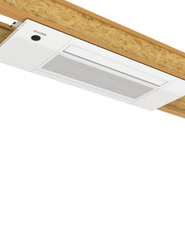 The MRCOOL® DIY® Series OuttaSight™ 18k BTU Ceiling Cassette provides efficient heating and cooling while remaining out of sight and discreet, making it a perfect fit for any space.