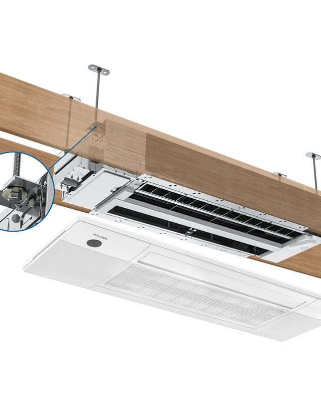 The MRCOOL® DIY® Series OuttaSight™ 18k BTU Ceiling Cassette provides efficient heating and cooling while remaining out of sight and discreet, making it a perfect fit for any space.