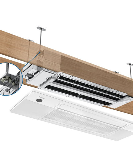 The MRCOOL® DIY® Series OuttaSight™ 9k BTU Ceiling Cassette is perfect for any space and provide discreet and out of sight heating and cooling.