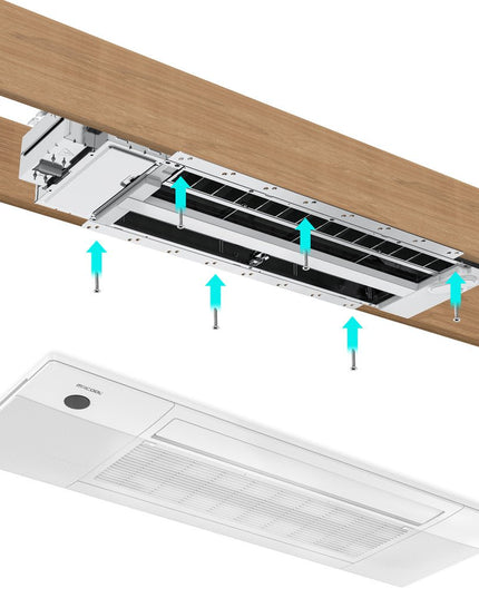 The MRCOOL® DIY® Series OuttaSight™ 9k BTU Ceiling Cassette is perfect for any space and provide discreet and out of sight heating and cooling.