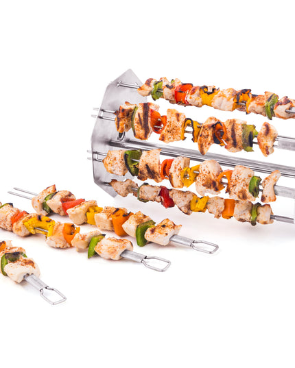 Rotisserie Kebab Rack with 8 Skewers