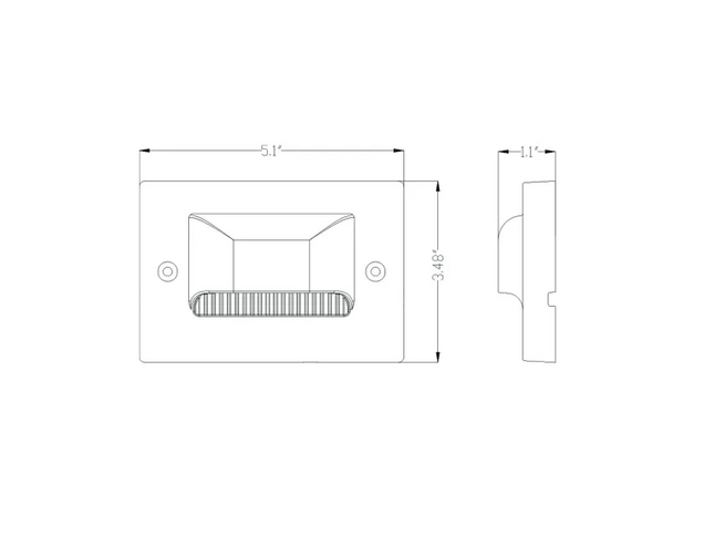 Lumien Step Light Surface Mount 3W 50 - Bronze Aluminum IP65