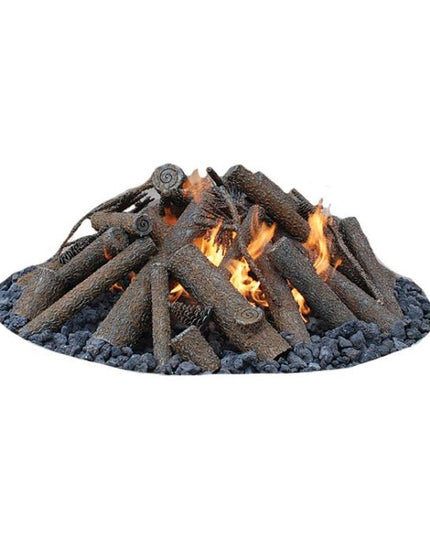 Warming Trends 50” Wilderness Char Refractory Fire Pit Log Set